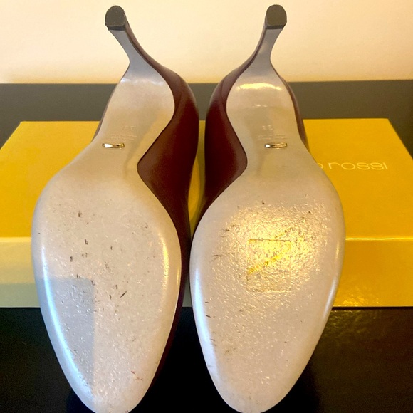 Sergio Rossi Scarpe Donna Pump in Bordeaux - Picture 3 of 4